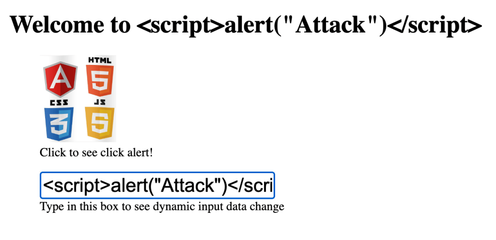 Angular Sanitized Input Security