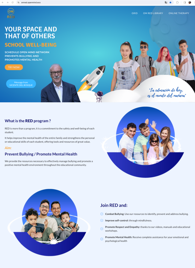 Open Mind website screenshot